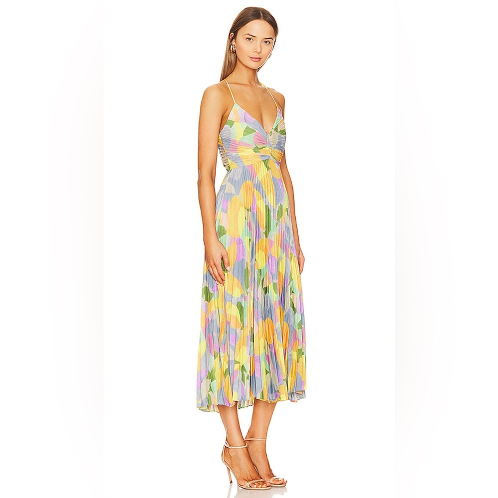 ASTR Blythe Pleated Cutout Dress - Picture 6 of 10
